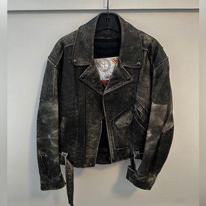 Men’s Bristol Leather Biker Jacket